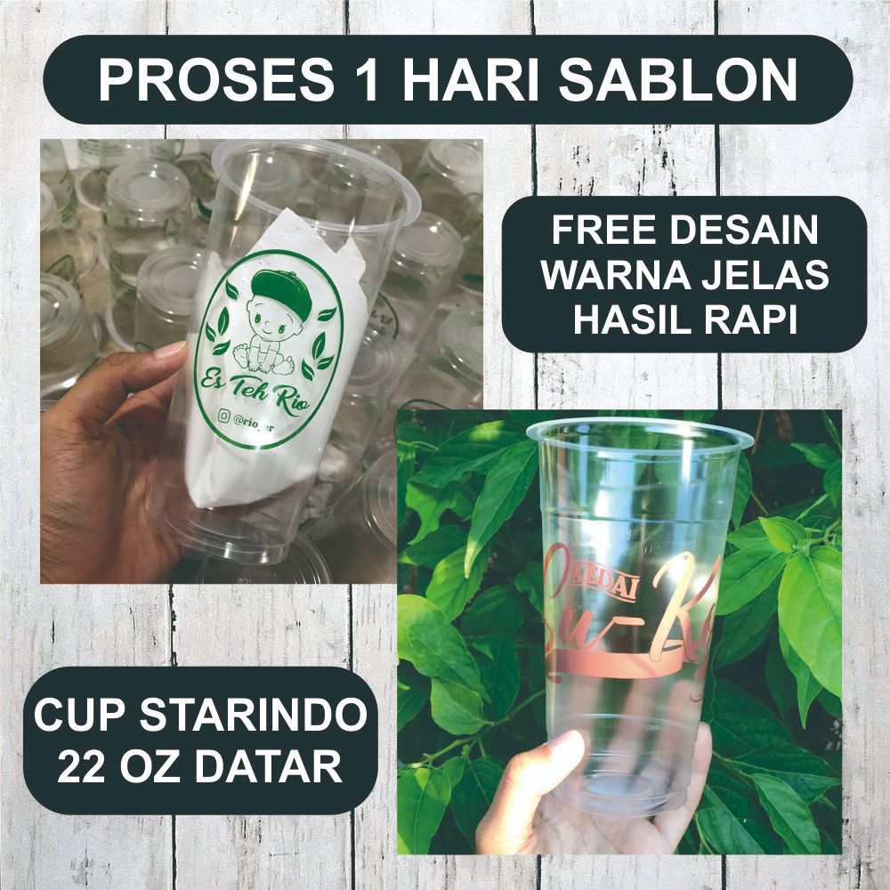 SABLON GELAS CUP DATAR HOK 22 OZ TERMURAH