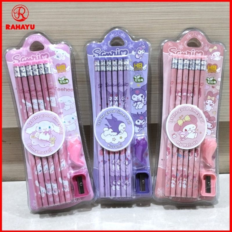 

ALAT TULIS HB PENSIL ISI 12 PCS DAN PERAUT MOTIF