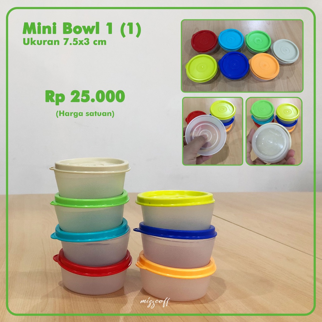Mangkuk Kecil Mini Bowl Tupperware Original 1pcs