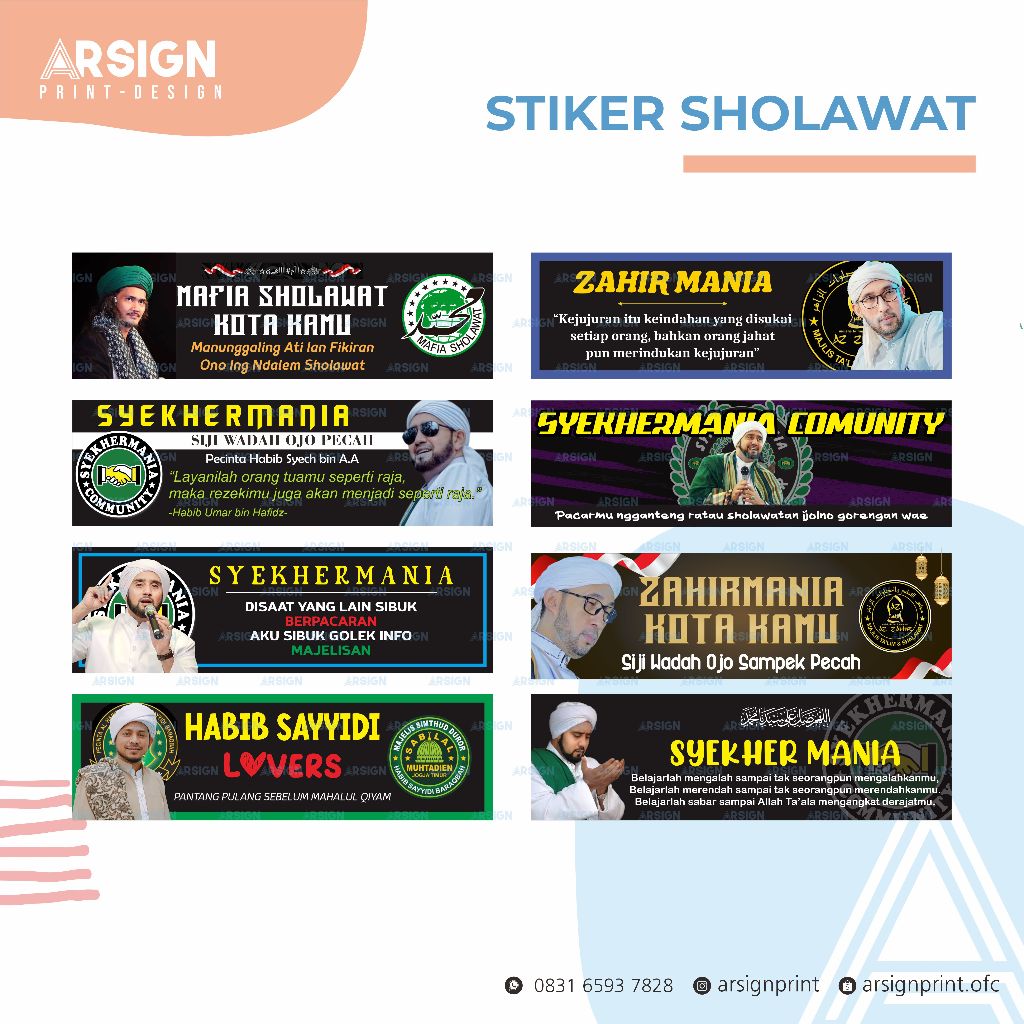 

Stiker Majelis Syekhermania, Zahirmania, Mafia Sholawat, STIKER SHOLAWAT