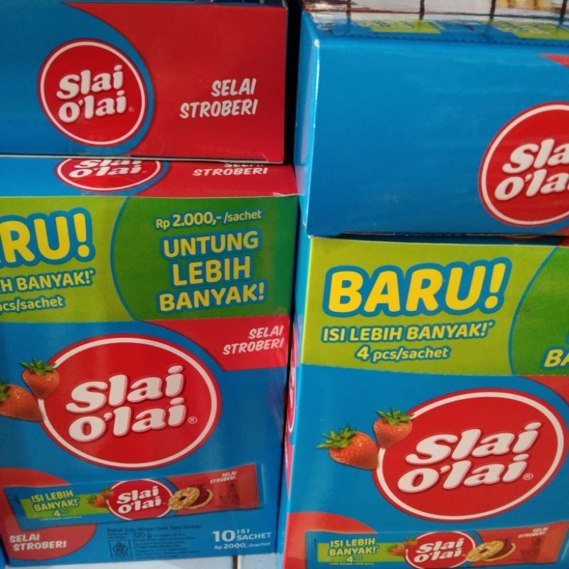 

Slay olai strawberry 1box isi 10sachet biscuit