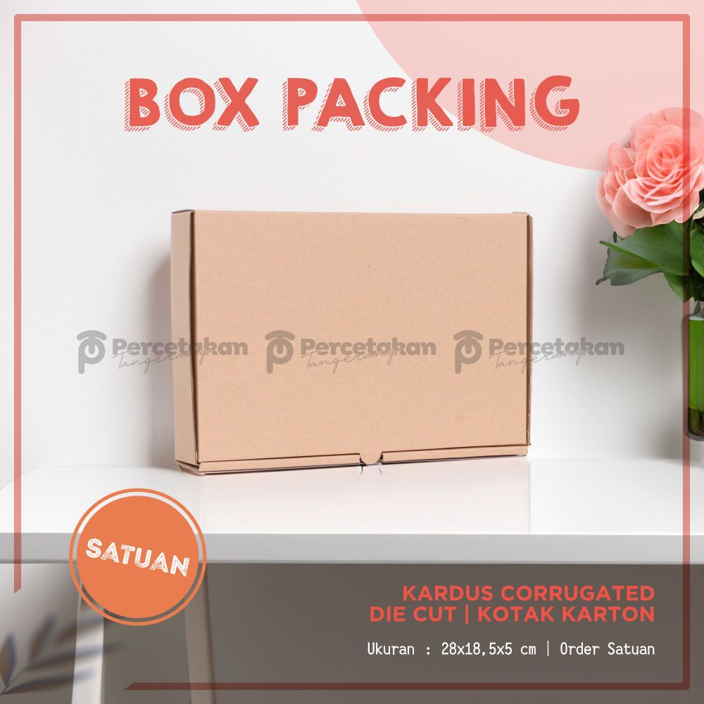 

Kardus Corrugated 28x18x5 CM | Die Cut | Kotak Karton | Box Packing Souvenir Pizza