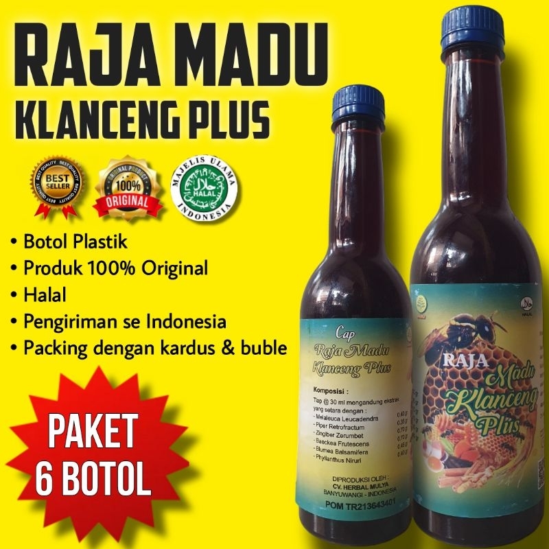 

JAMU RAJA MADU KLANCENG PLUS TERMURAH (PAKET 6 BOTOL)