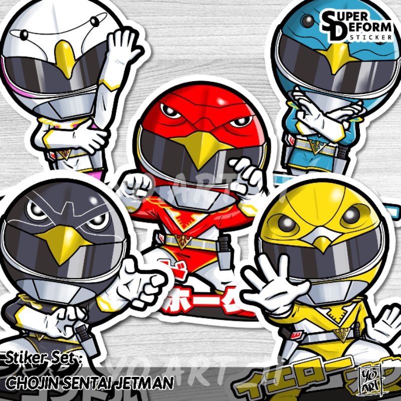 

Stiker Set - Super Sentai Series vol.15 - Chojin Sentai JETMAN