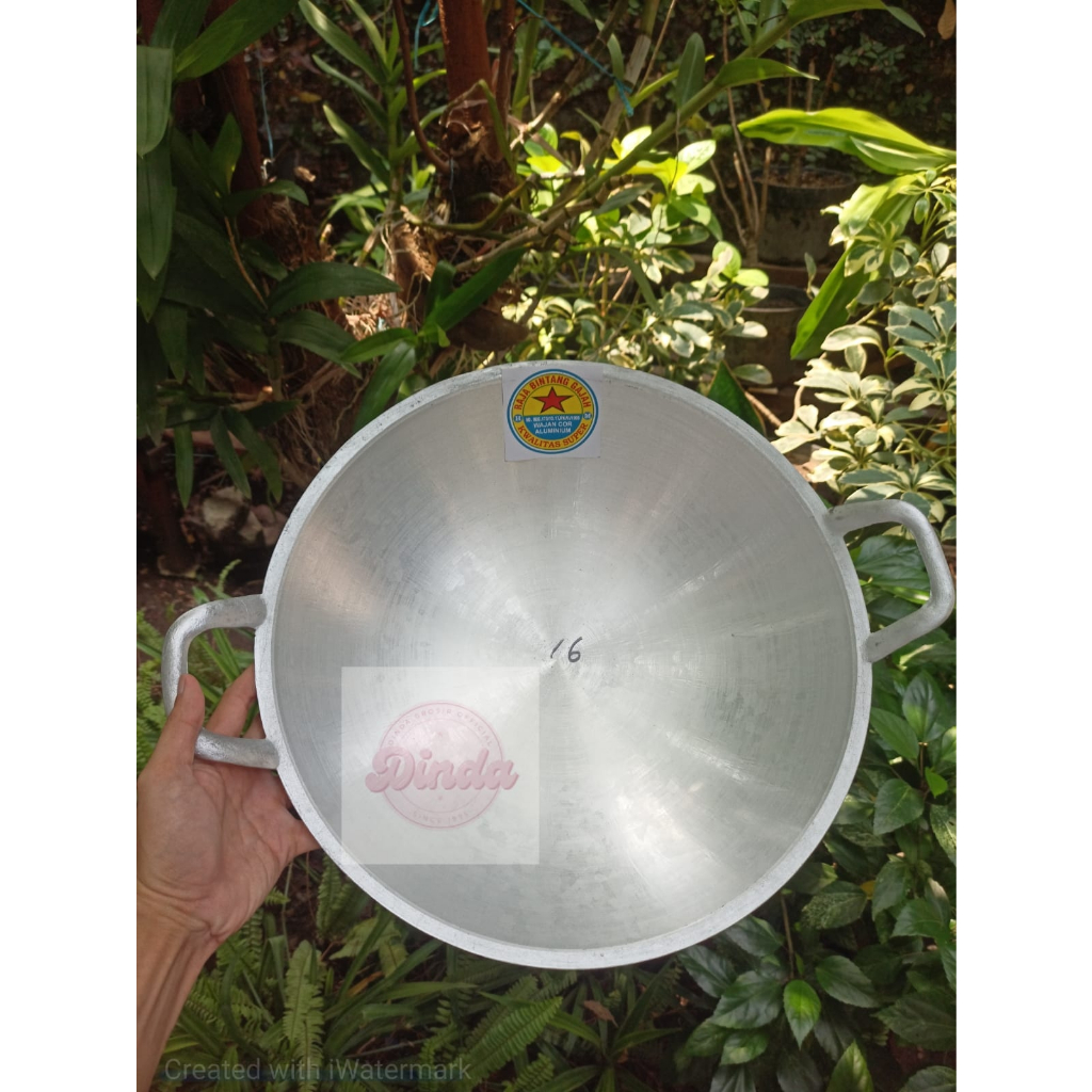 Wajan Tebal Aluminium Cor ASLI no.16 Diameter 38cm