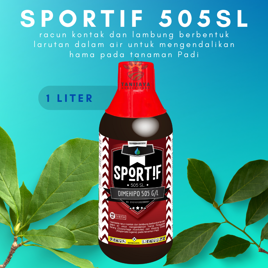 Sportif 505 SL 1 Liter || Obat Pembasmi Hama Sundep Kaper Wereng Tanaman Padi || Obat Hama Sawah