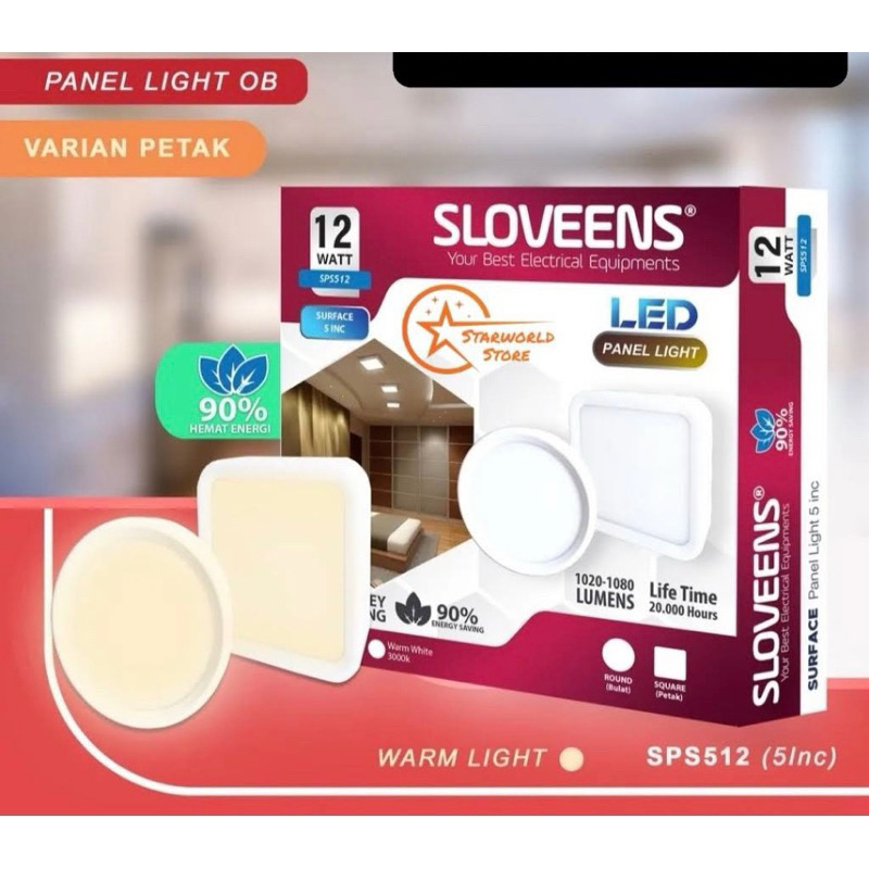 Downlight Panel LED 12watt Bulat Sloveens Downlight LED 12w Bulat