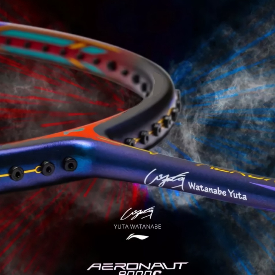 Ready Stock RAKET BADMINTON LINING AERONAUT 9 C WATANABE YUTA