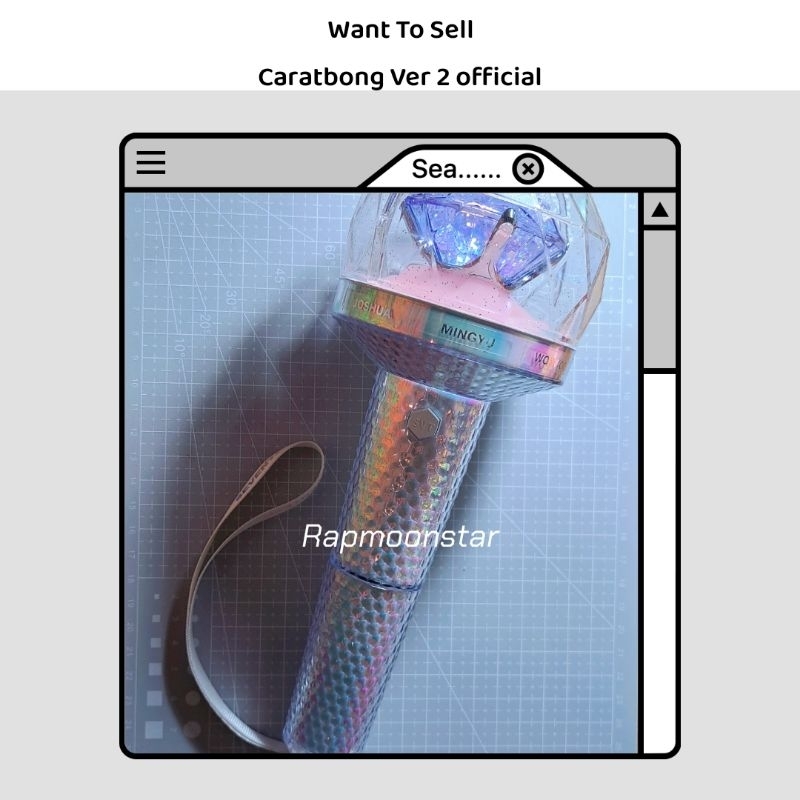 [Booked/jangan co sembarangan] Punya kak Wonwoorie Preloved Caratbong Lightstick Seventeen Version 2