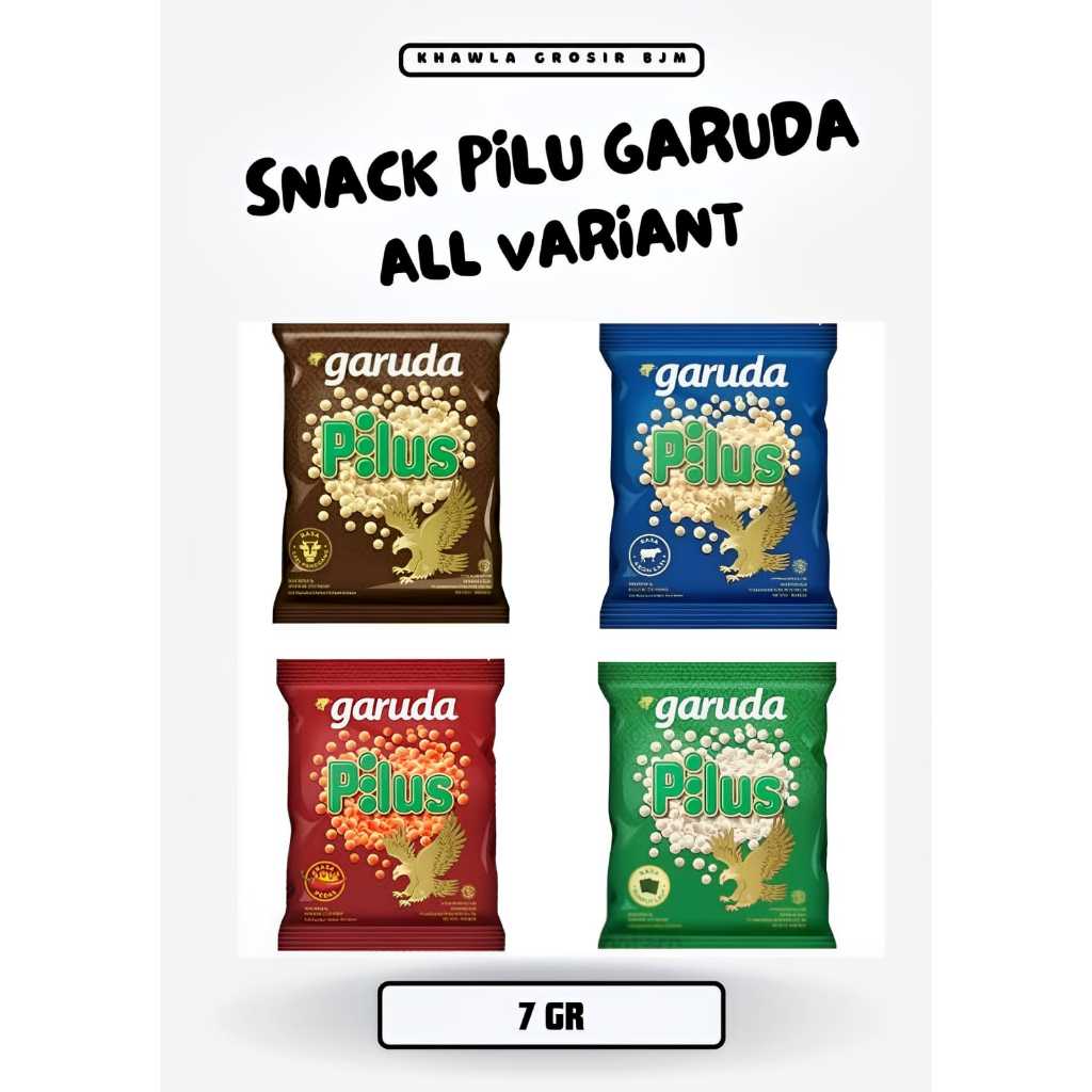 

KALSEL GARUDA PILUS DUA KELINCI SNACK KRIUK EKONOMIS RASA SAPI PANGGANG ABON SAPI RUMPUT LAUT BASO DAN PEDAS KEMASAN 7 GR