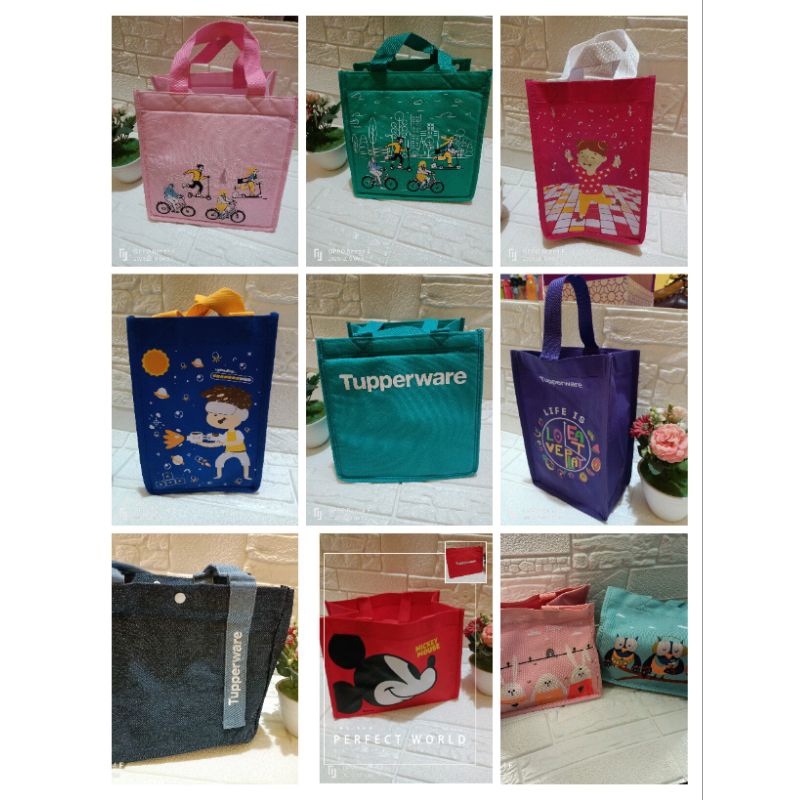 tas bekal ori Tupperware tanpa resleting