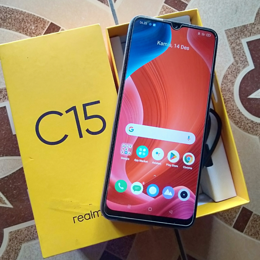 Hp second Realme C15 Ram 3/64 6000 mAh