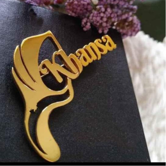 bros Hijab Nama Custom Titanium