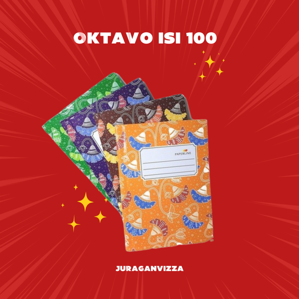 

Buku Oktavo/Oktafo 100 Paperline/PPL Hard Cover/Cover Keras