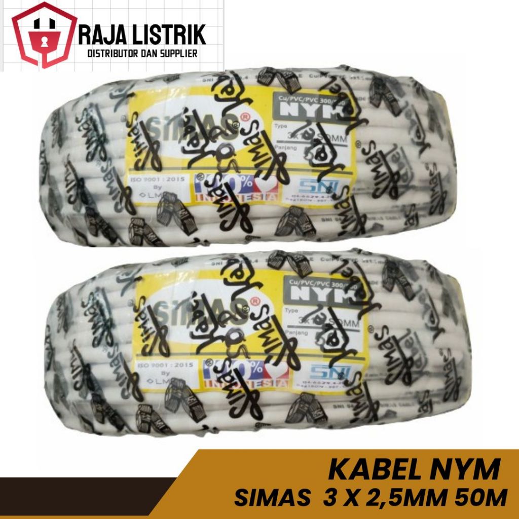 Kabel NYM Simas 3 x 2,5mm 50m