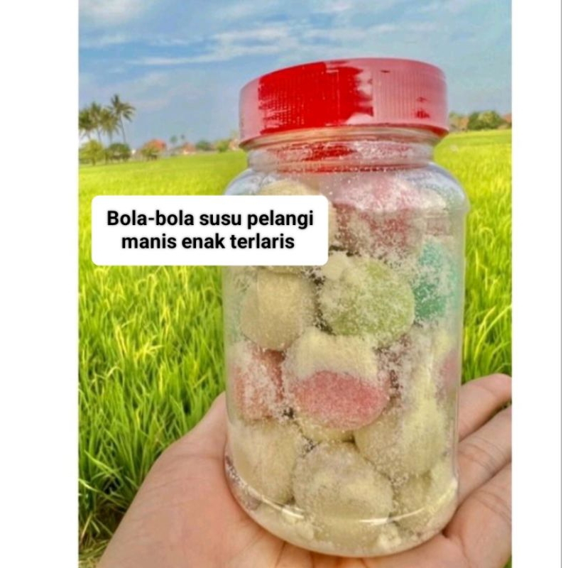 

BOLA-BOLA SUSU PELANGI manis enak terlaris COD