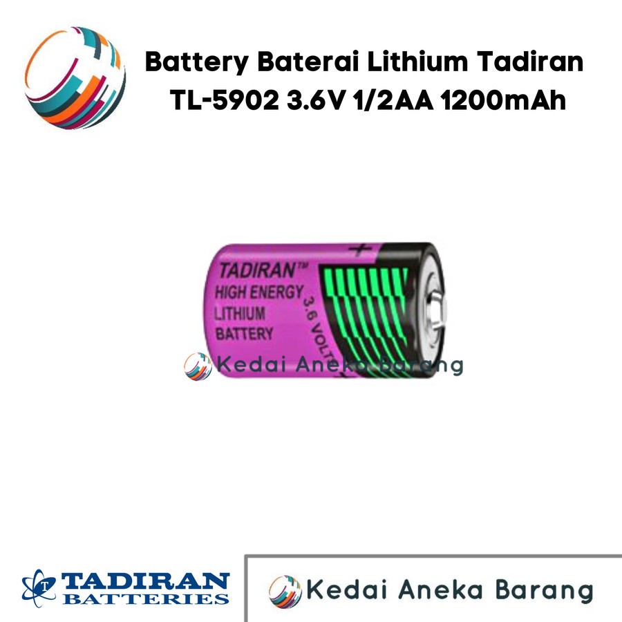 Battery Baterai Lithium Tadiran ER14250 TL-5902 SL-350 3.6V 1/2AA