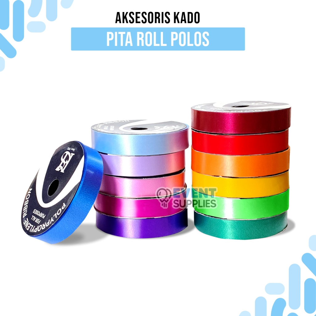 

Pita Jepang Roll Kado Pita Gulungan Warna-warni 2cm