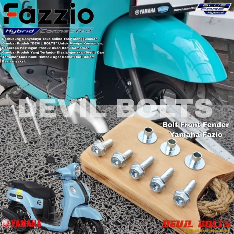 Bolts Front Fender Yamaha Fazio