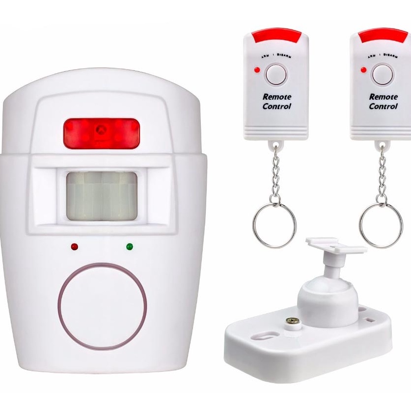 HpZ EMASTIFF Alarm Anti Maling Infrared PIR Sensor Gerak 2 Remote  YL15  Terkini