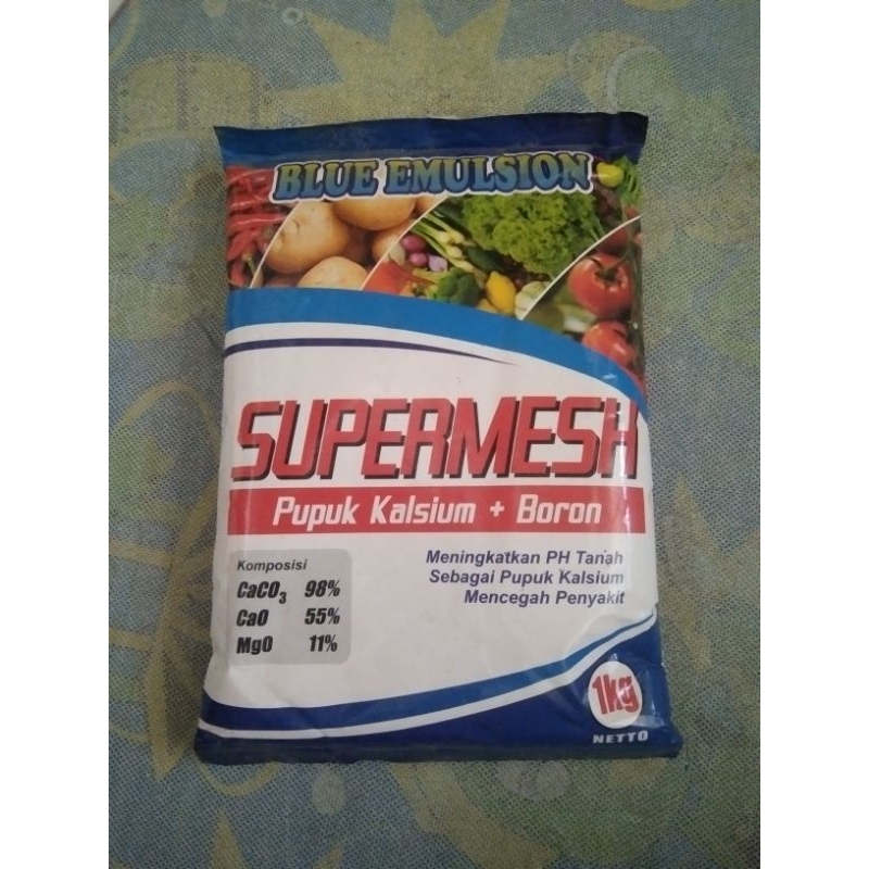 Supermesh blue Pupuk Calsium + Boron ( Biru ) 1 kg