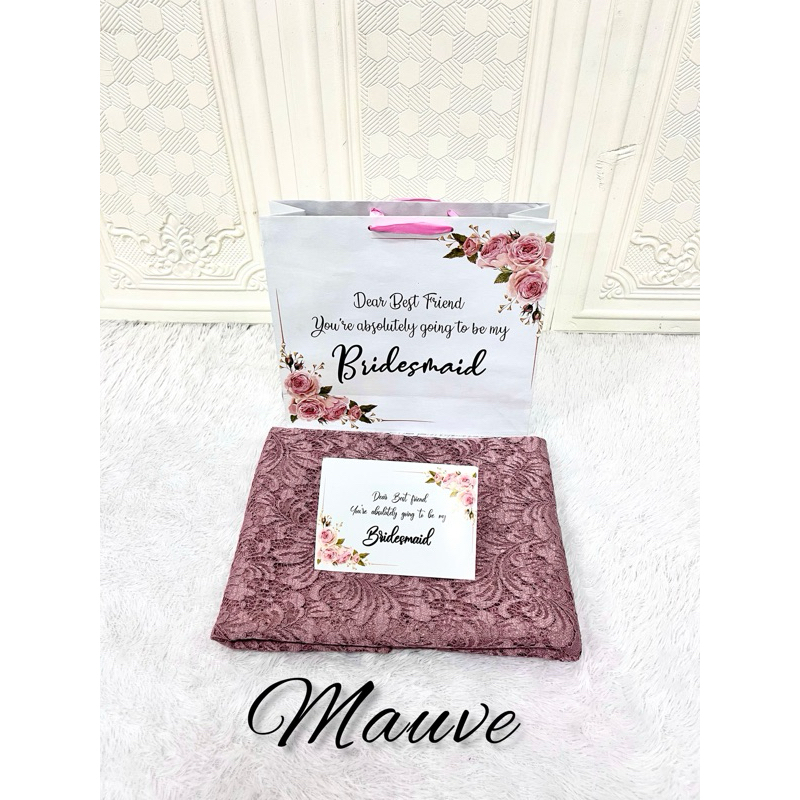 FREE CARD Seragaman Bridesmaid Brukat Cord / Seragaman Wisuda / Seragam Nikah Keluarga