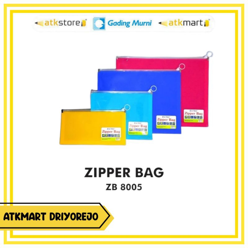 

V-TEC ZIPPER BAG ZB 8005 TAS POUCH KOSMETIK SERBAGUNA STORAGE TAHAN AIR