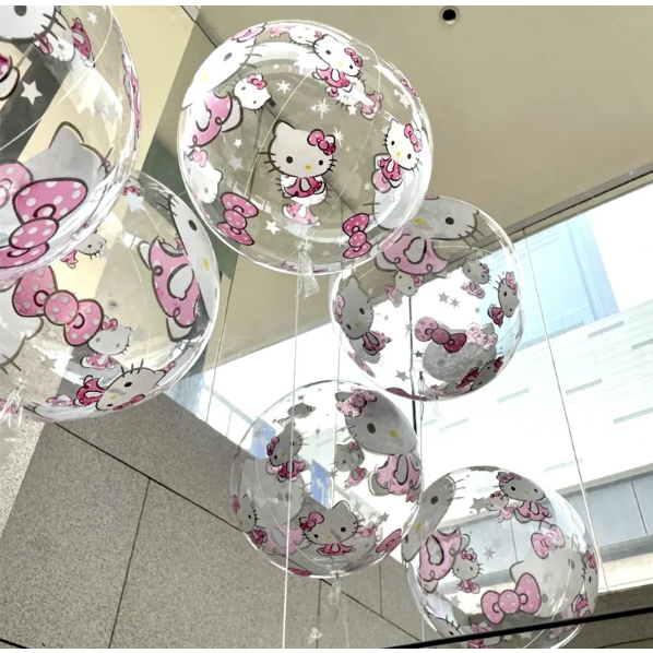 BALON LAMPU LED BONEKA KARAKTER RAINBOW PESTA PARTY TUMBLR WARNA WARNI