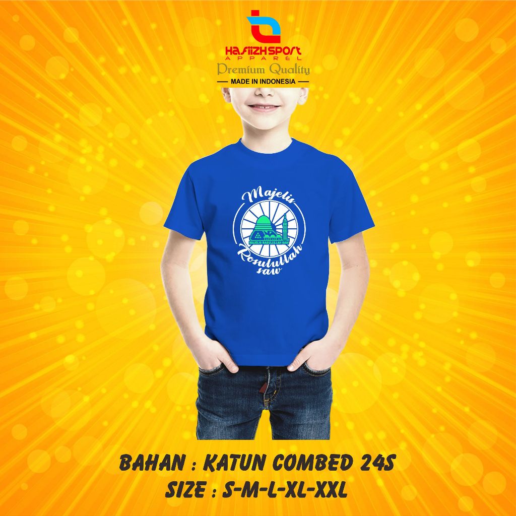 KAOS BAJU ANAK MR MAJELIS ROSULULLAH PREMIUM