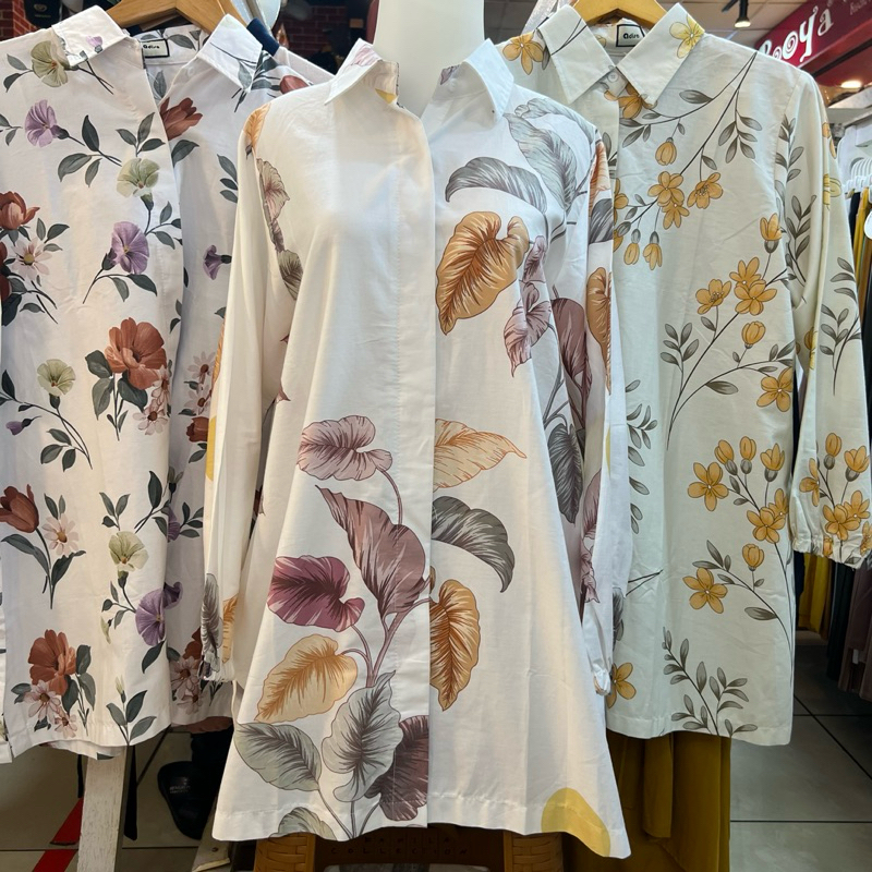 kemeja wanita terbaru/kemeja motif kekinian murah katun jepang