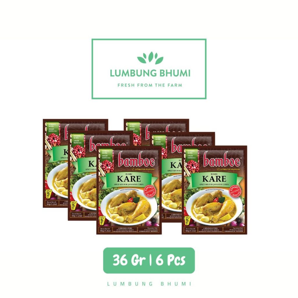 

BAMBOE Bumbu Kare 36 Gr Grosir 1 Pcs - Lumbung Bhumi