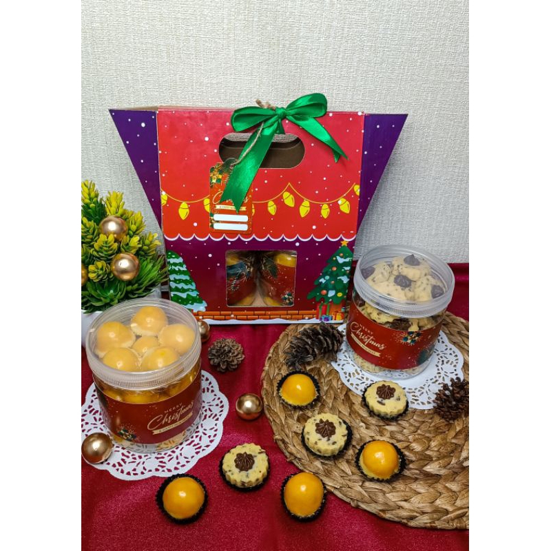 

hamper natal kue kering nastar & choco tart cookies