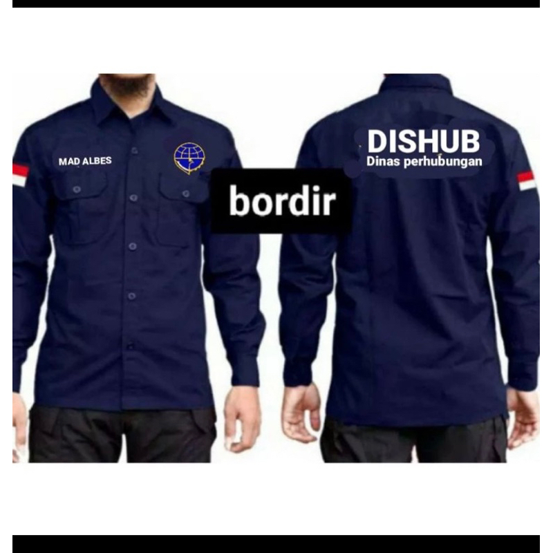 KEMEJA DISHUB BORDIR/SERAGAM DISHUB/KEMEJA DISHUB/KEMEJA PRIA