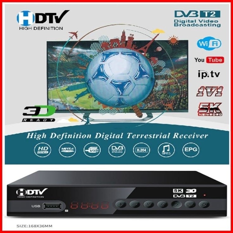 Set Top Box Penerima Siaran Digital Indonesia DVBT2 STB Digitalisasi TV c Murah