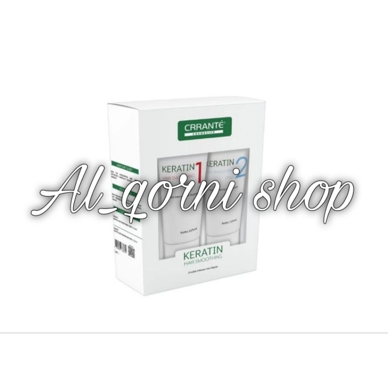 Crrante Keratin Hair Smoothing 125ml (Sepasang) Smoothing Keratin / Rebonding / Obat Pelurus Rambut