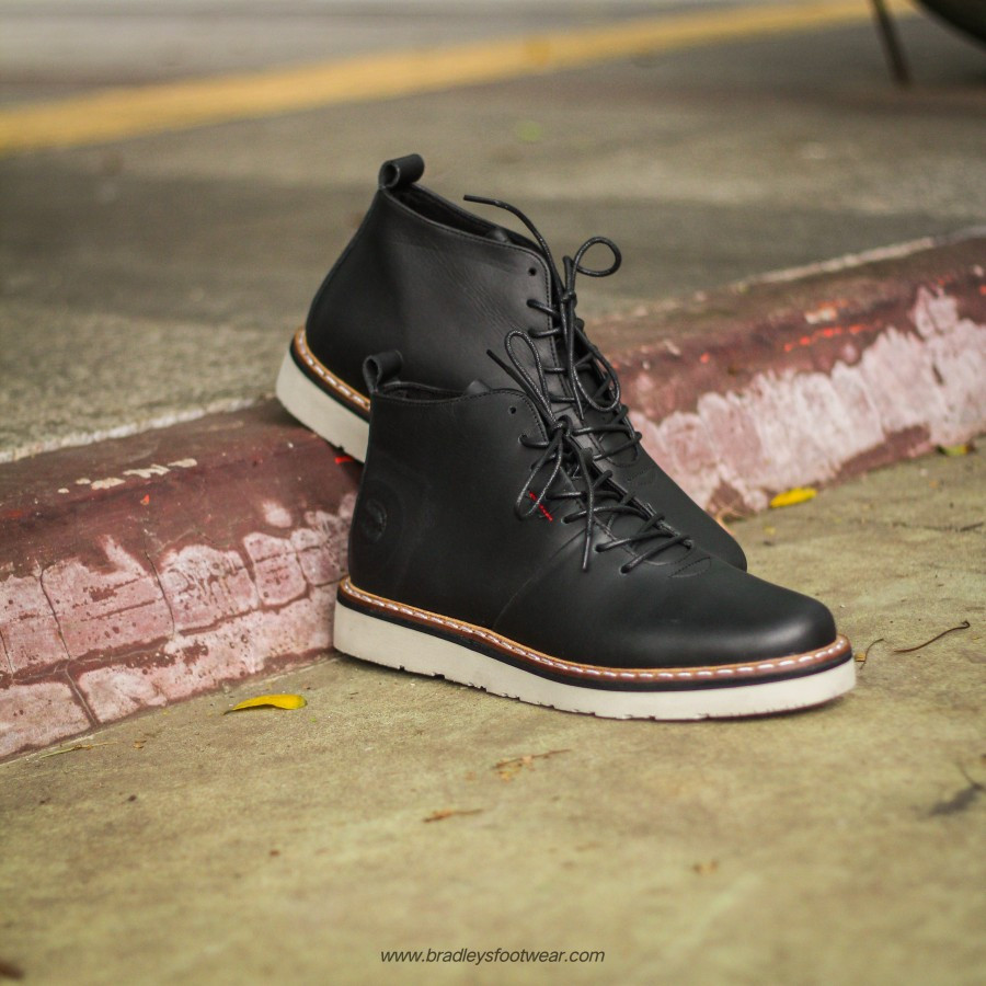 Sepatu Boots Kulit Asli - Formal - Casual - Bradley's Hobss Black