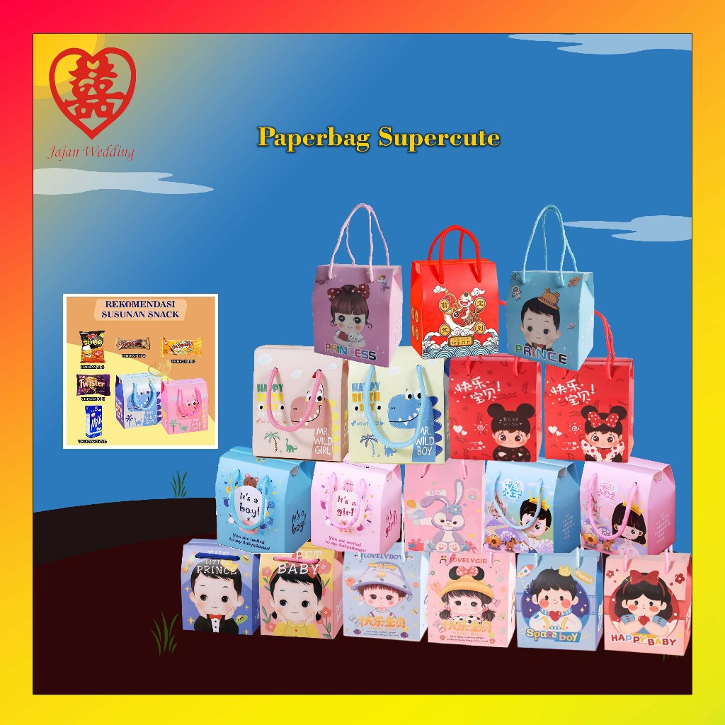 

JW Paperbag Ulang Tahun / Goodie Bag Ulang Tahun Bermacam Karakter / Tas Hadiah Sovenir Ulang Tahun PP09