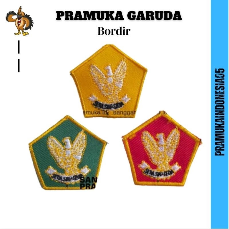 Bordir garuda pramuka / bed Garuda pramuka
