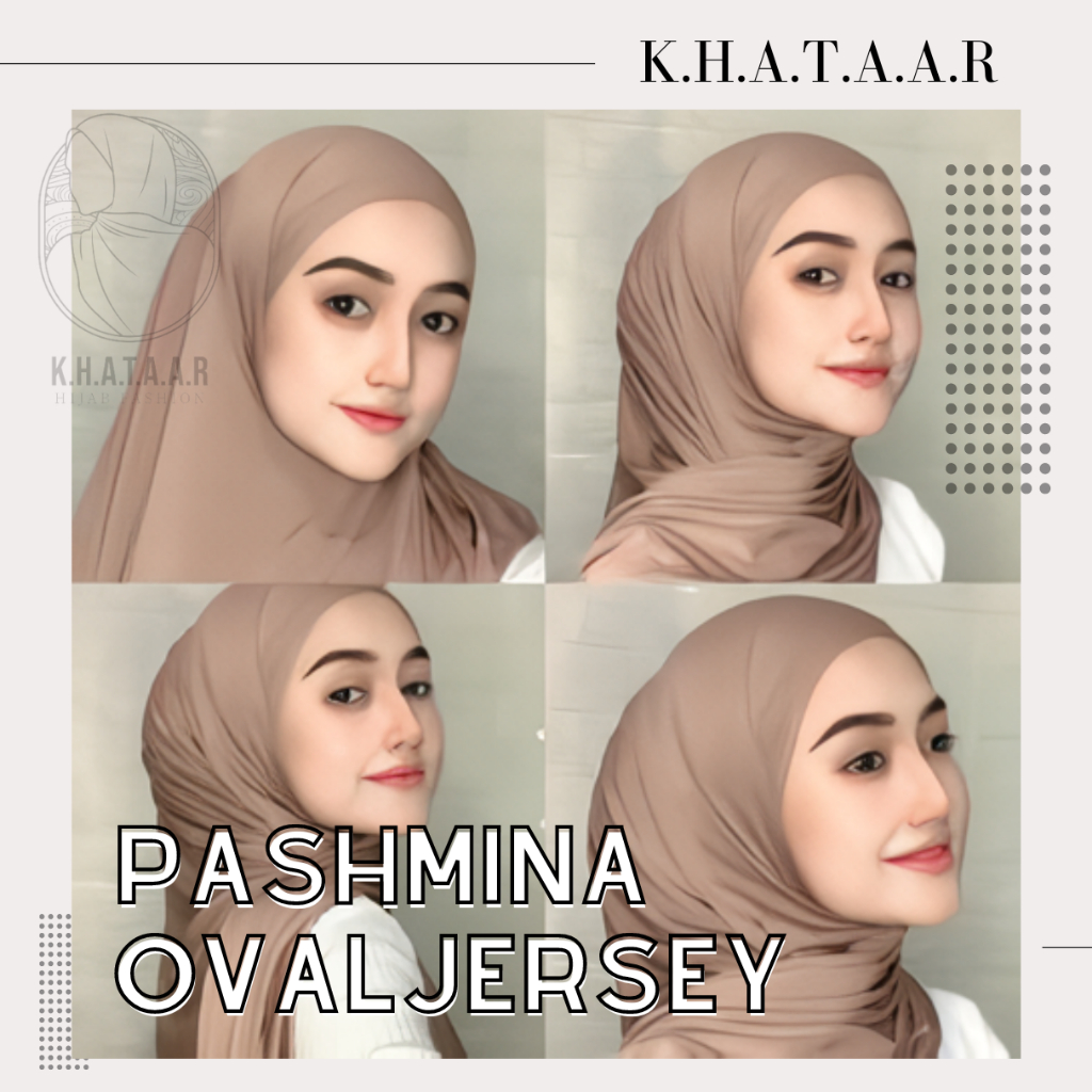 [PROMO] K.H.A.T.A.A.R - Hijab Pashmina Oval Jersey