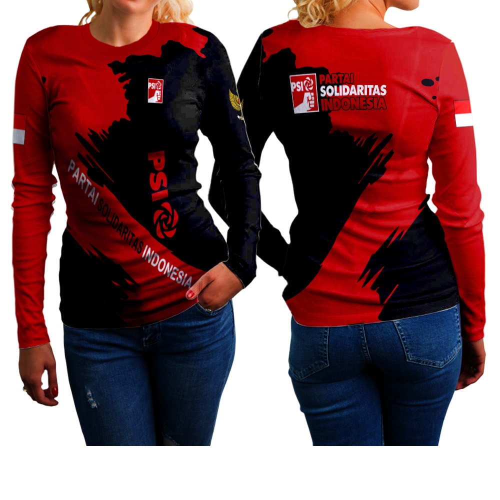 baju partai psi wanita kaos partai psi pemilu 2024 printing