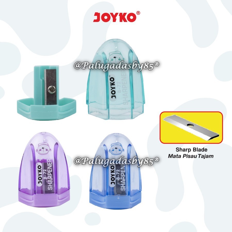 

(1 Biji) GROSIR Rautan Tabung JOYKO B-72 RANDOM / Sharpener Rautan Serutan Joyko B-72 (1 Biji)