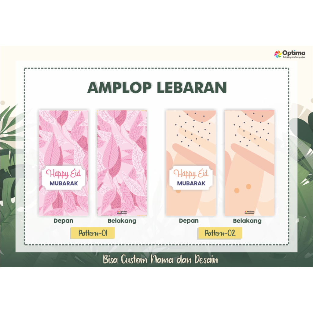 

Amplop Lebaran Custom Kekinian l Amplop Custom Nama Pattern