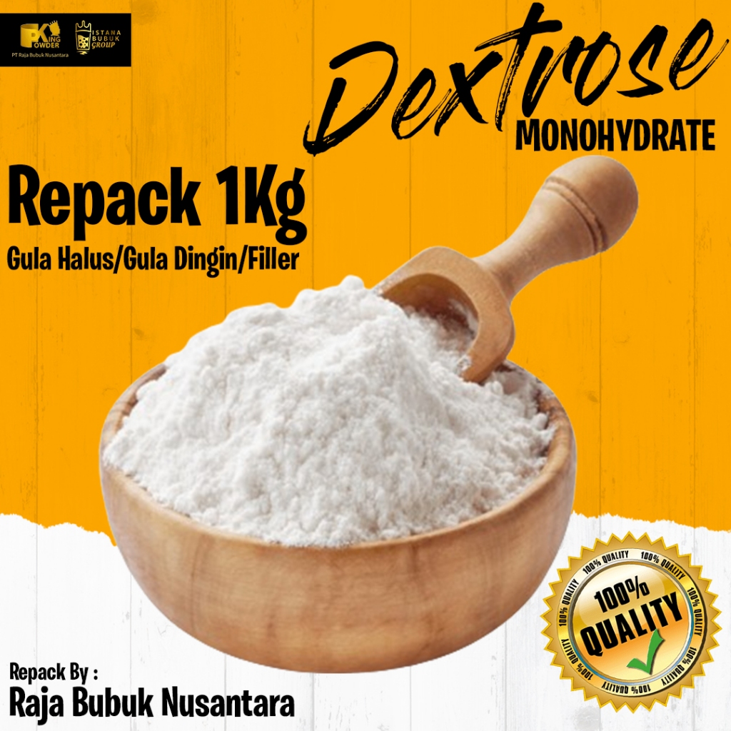 

GULA HALUS, GULA DINGIN, GULA DONAT/ DEXTROSE MONOHYDRATE 1KG REPACK