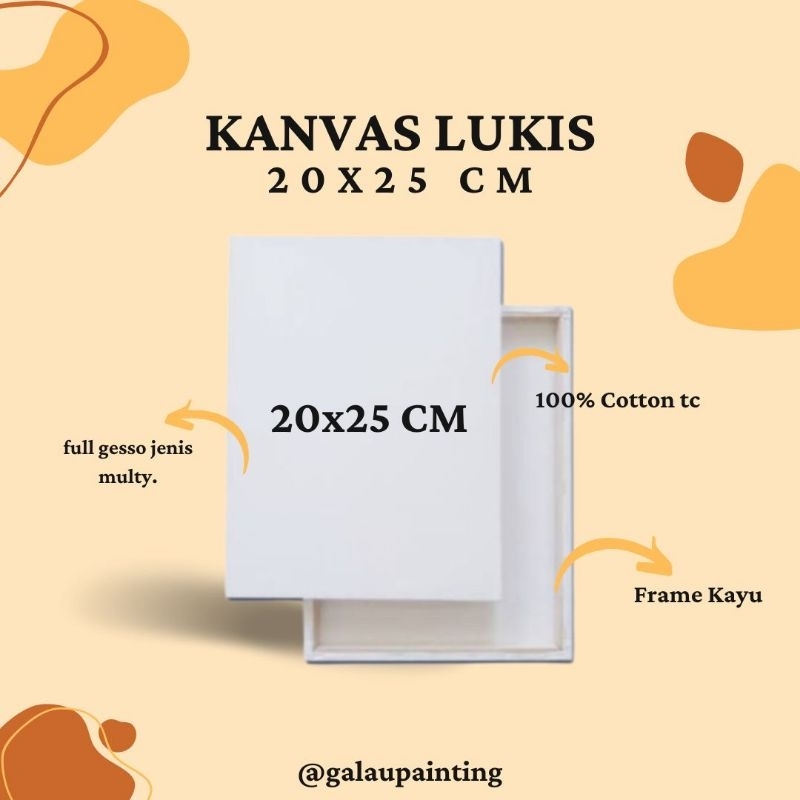 

Kanvas Lukis Premium 20x25 cm | Painting Canvas 20x25 cm