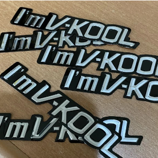 Stiker Timbul Sticker VKOOL V KOOL V-KOOL Original Emboss Timbul