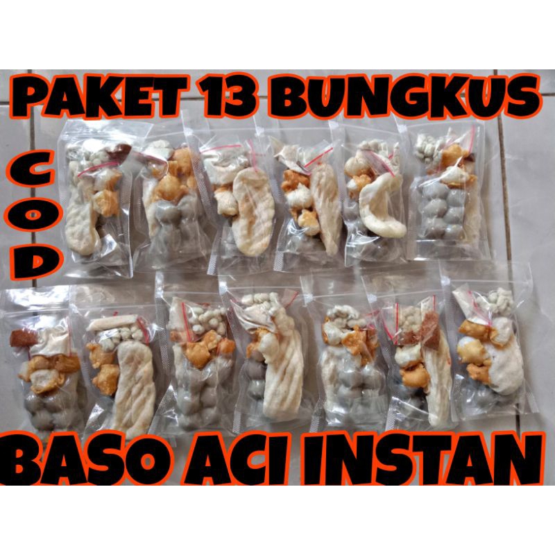 

PAKET 13 BUNGKUS BASO ACI PAKET HEMAT