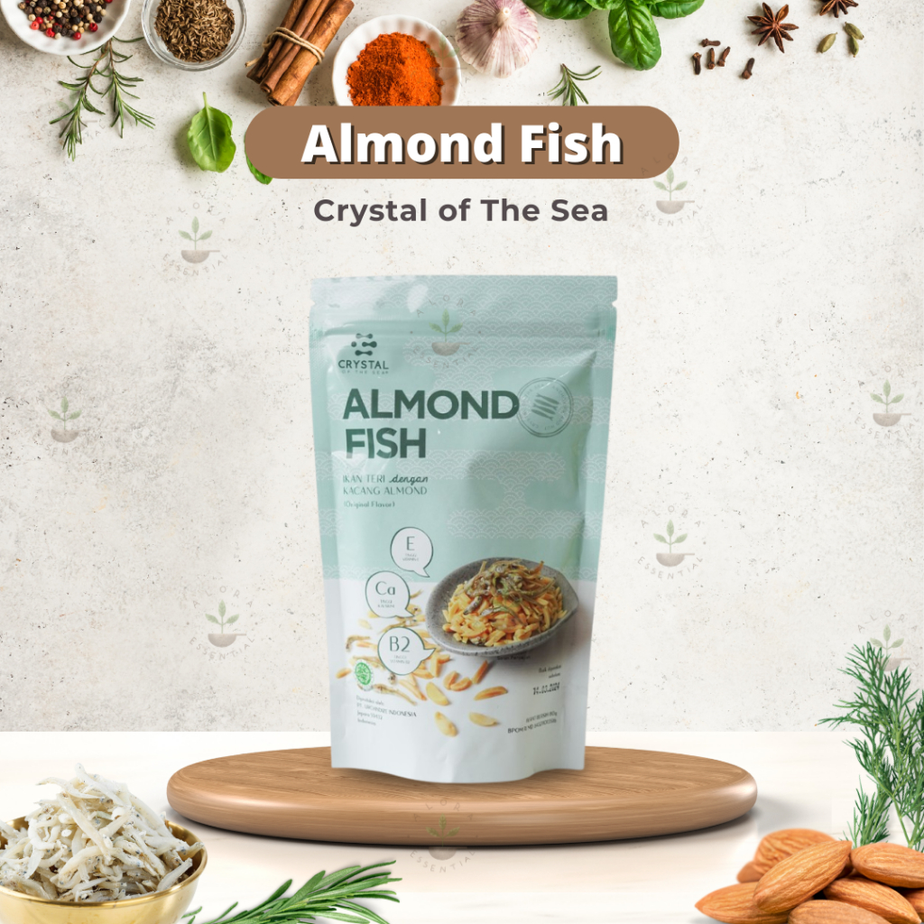 

Crystal Of The Sea Almond Fish 80 Gr - Ikan Teri Dengan Kacang Almond