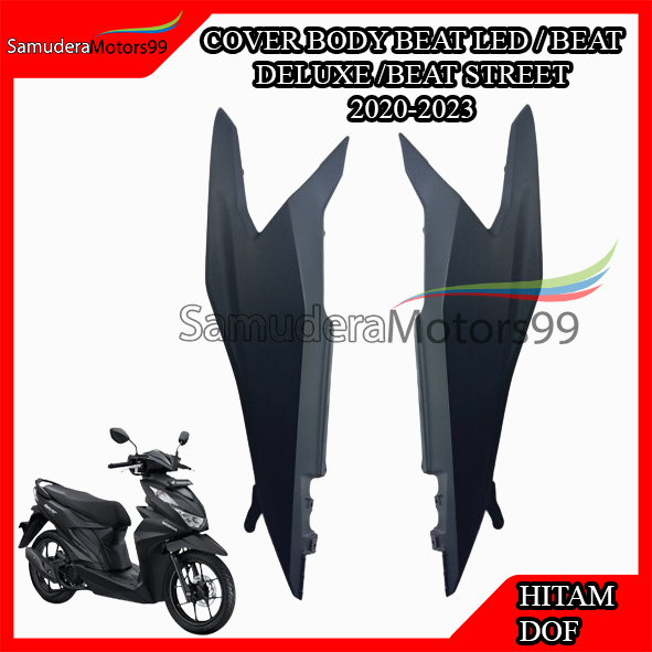 COVER BODY SAMPING BEAT LED / BEAT DELUX / BEAT STREET HITAM DOFF 2013-2020