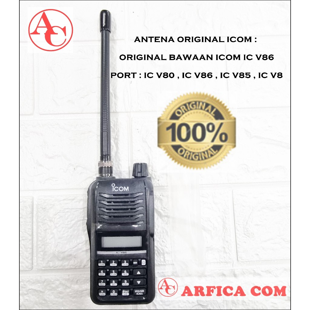 ANTENA HT ICOM IC V86 ORIGINAL 100% ANTENA ICOM IC V80 V86 ORIGINAL MURAH