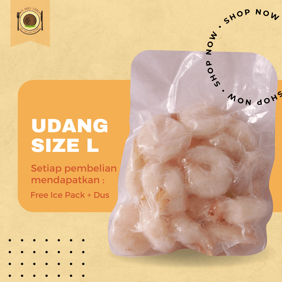

Udang size L